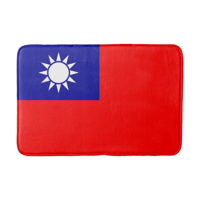 Taiwan Flag Bath Mat (Front)