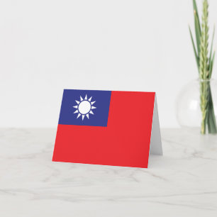Taiwan Flag Card