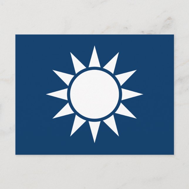 Taiwan Flag "Classic" Postcard (Front)
