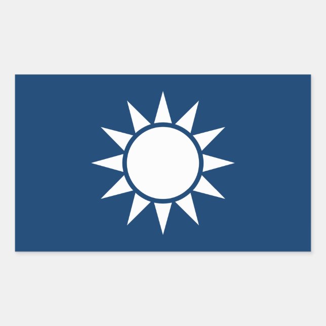 Taiwan Flag "Classic" Sticker (Front)