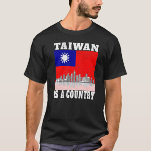 Taiwan Flag Distressed Pride Stand With Taiwan Is T-Shirt