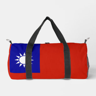 Taiwan flag duffle bag