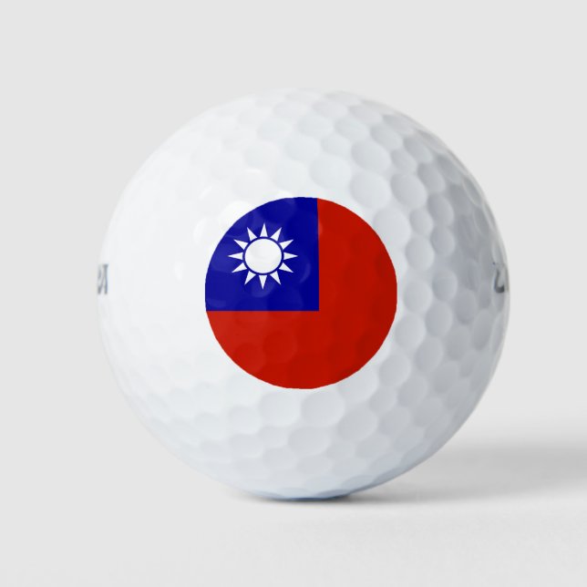 Taiwan flag golf balls (Front)