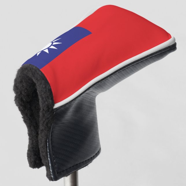 Taiwan Flag Golf Head Cover (3/4 Front)