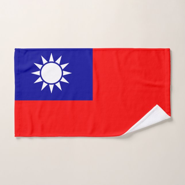 Taiwan Flag Hand Towel (Hand Towel)