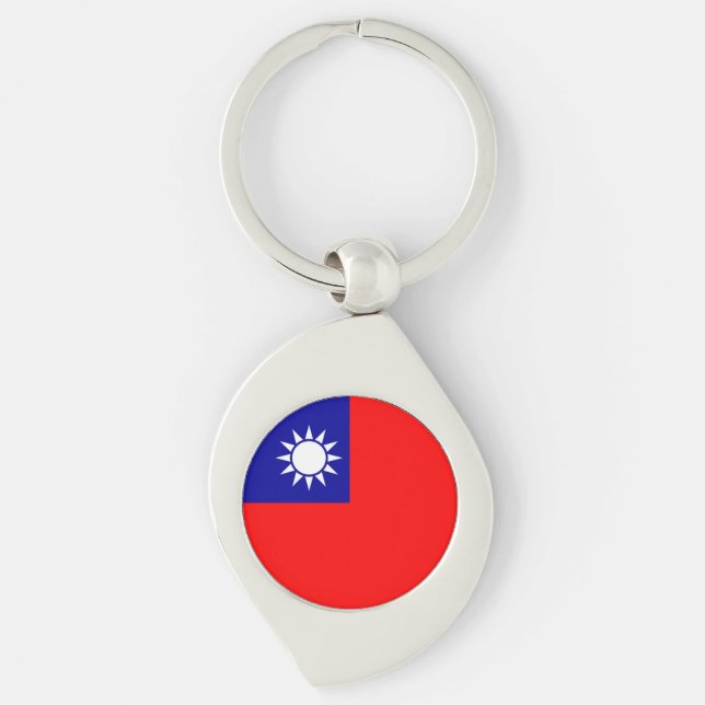Taiwan Flag Keychain (Front)
