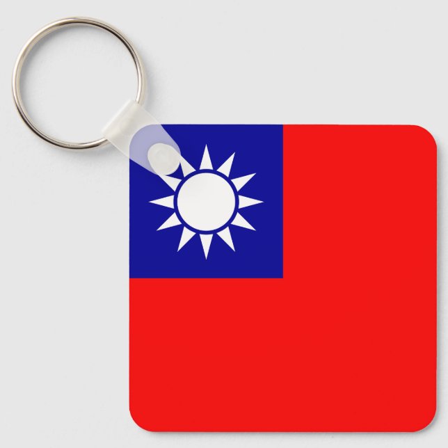 Taiwan Flag Keychain (Front)