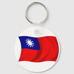 Taiwan flag keychain