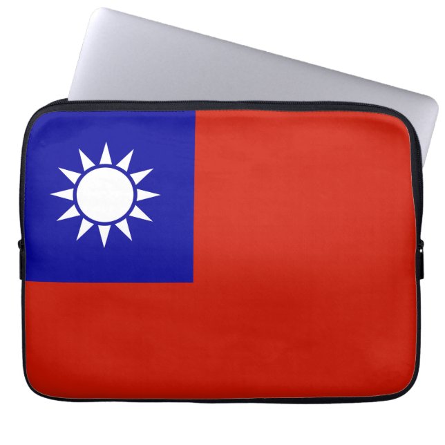 Taiwan flag laptop sleeve (Front)