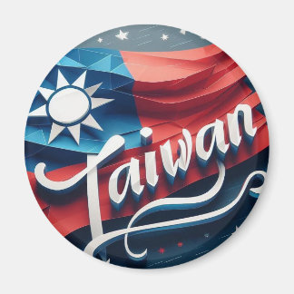Taiwan flag magnet