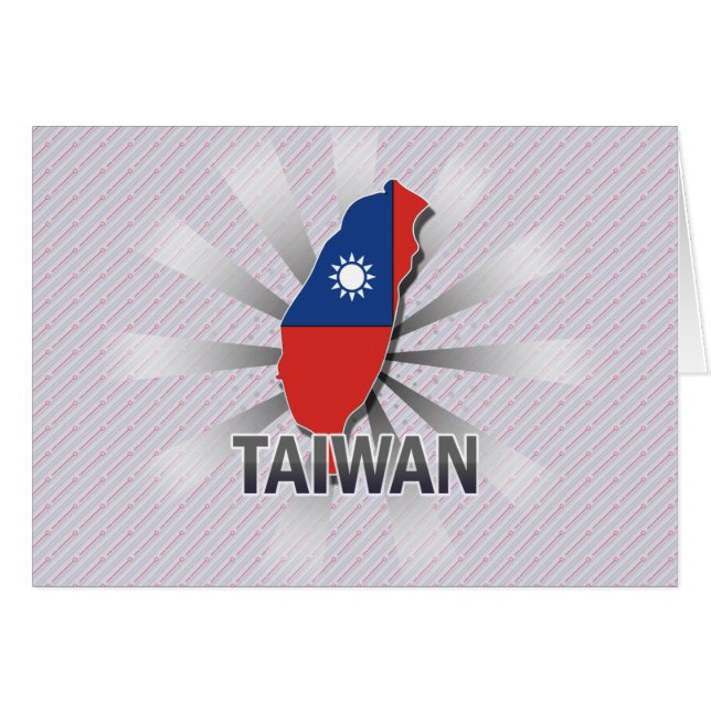 Taiwan Flag Map 2.0 (Front Horizontal)