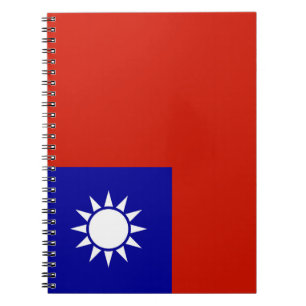Taiwan flag notebook