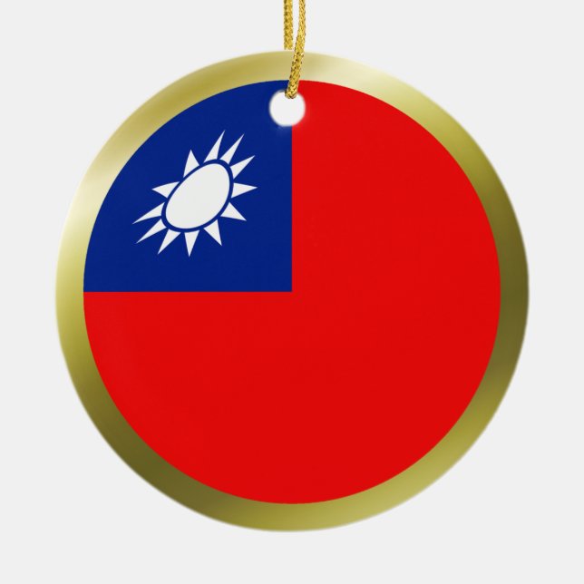 Taiwan Flag Ornament (Front)