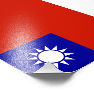 Taiwan flag photo print