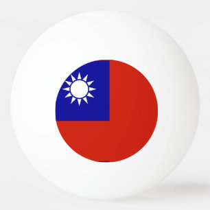 Taiwan flag ping pong ball