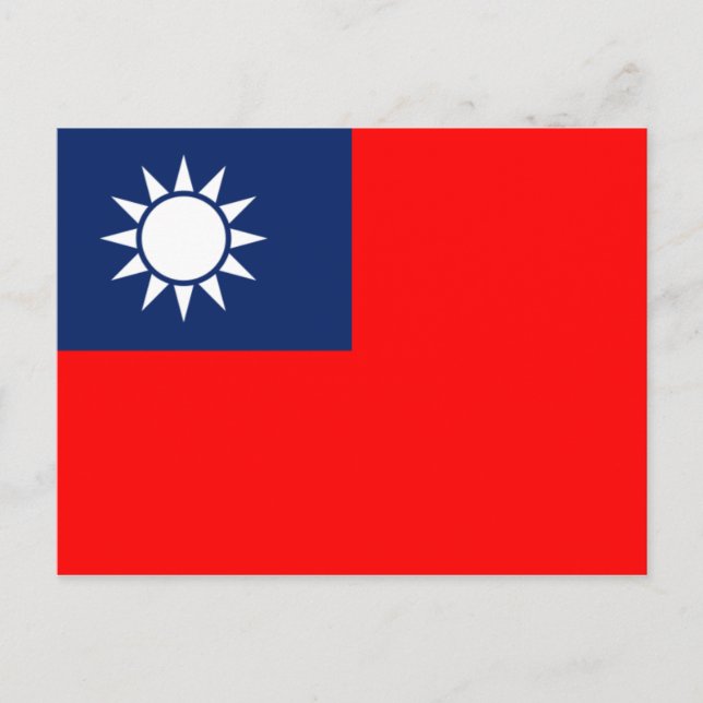 taiwan flag postcard (Front)