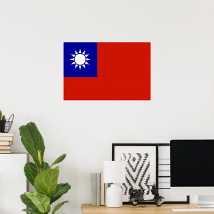 Taiwan flag poster