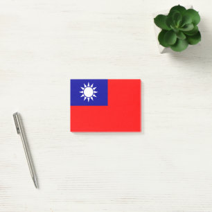 Taiwan Flag: Republic of China, Chinese Taipei Post-it Notes