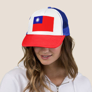 Taiwan Flag: Republic of China, Chinese Taipei Trucker Hat