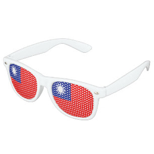 Taiwan Flag Retro Sunglasses
