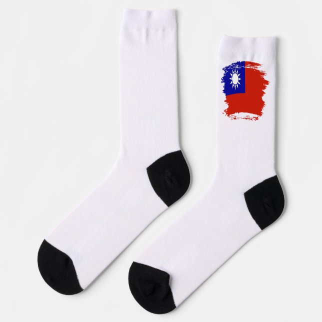 Taiwan flag socks (Left)