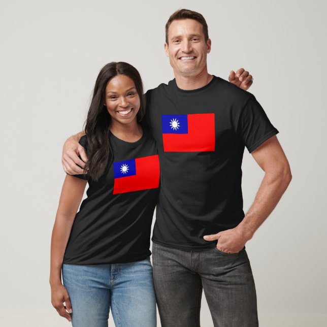 Taiwan Flag T-Shirt, Patriotic T-Shirt (Unisexe)