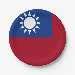  Taiwan flag Taiwanese Paper Plate