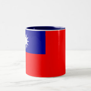 Taiwan Flag Two-Tone Coffee Mug
