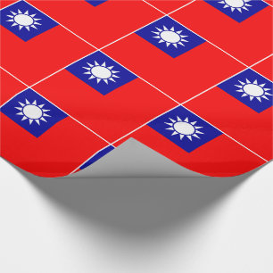 Taiwan Flag Wrapping Paper