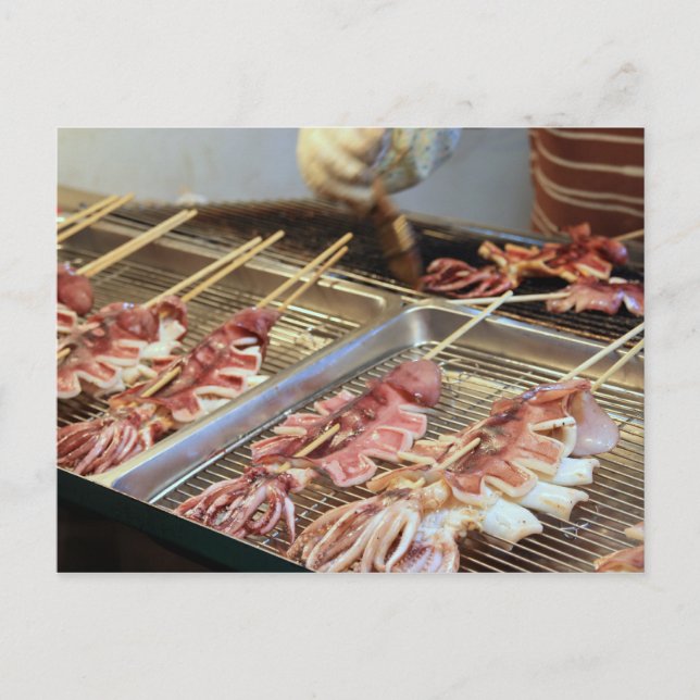 Taiwan Impression/Grilled Squids Postcard (Front)