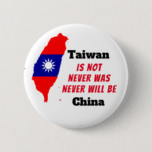 Taiwan IS NOT China 2 Inch Round Button