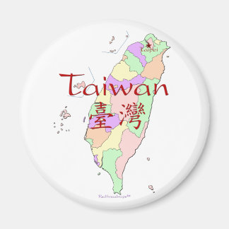 Taiwan Map Magnet