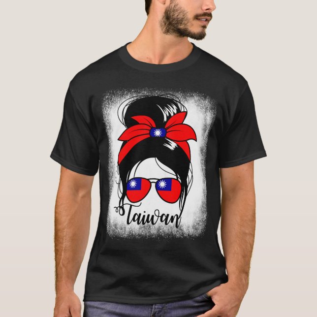 Taiwan Messy Bun Taiwanense Free Taiwan Women's T-Shirt (Front)