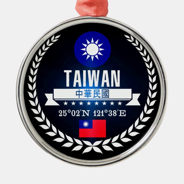 Taiwan Metal Ornament (Front)