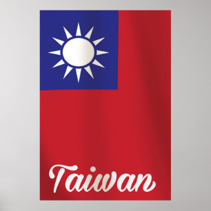 Taiwan National Flag Travel poster