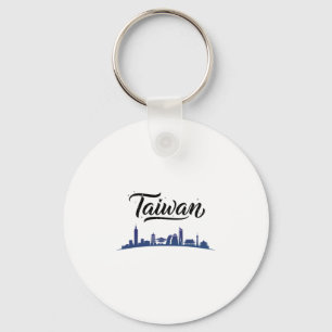 Taiwan Skyline Travel Vacation Outfits  Keychain