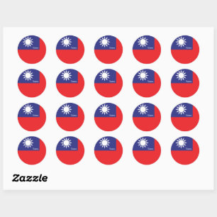 Taiwan & Taiwanese flag patriots, holiday / sports Classic Round Sticker