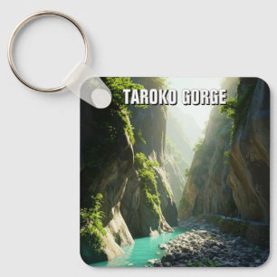 Taiwan Taroko Gorge Travel Keychain