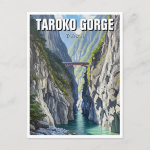 Taiwan Taroko Gorge Travel Postcard