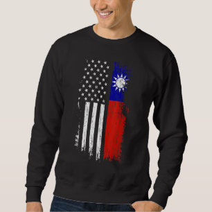 Taiwanese American Flag - Pride Taiwan USA Sweatshirt