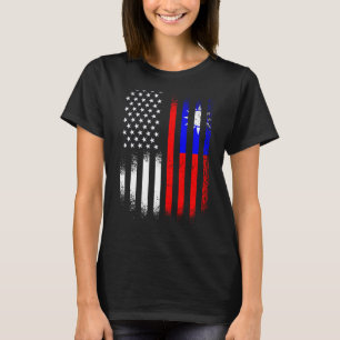 Taiwanese American Patriot Grown Country USA Flags T-Shirt