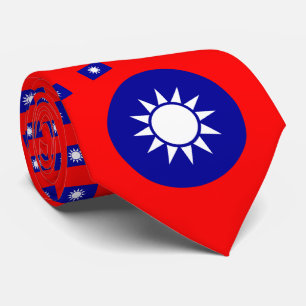 Taiwanese Flag & National Emblem, Taiwan Tie