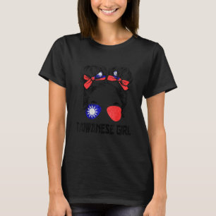 Taiwanese Girl Taiwan Flag Taiwan Pride Women Taiw T-Shirt