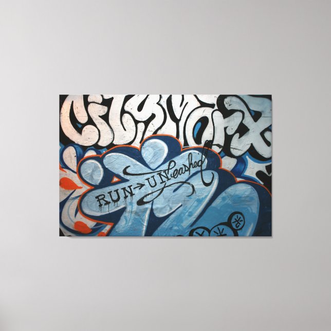 Taiwanese graffiti, Taipei, Taiwan Canvas Print (Front)