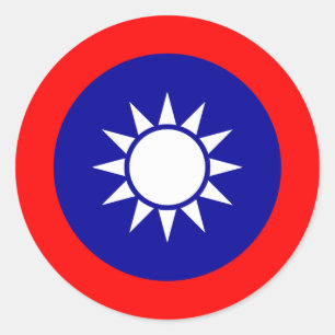 Taiwanese National Emblem, Taiwan Classic Round Sticker