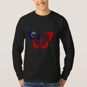 Taiwanese Roots Taiwanese Pride Butterfly Taiwan F T-Shirt
