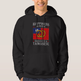 Taiwanese Wedding Taiwan Heritage Roots ROC Flag M Hoodie