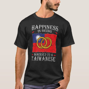 Taiwanese Wedding Taiwan Heritage Roots ROC Flag M T-Shirt