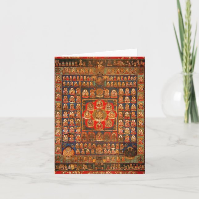 Taizokai Buddhist Mandala Blank Note Card (Front)