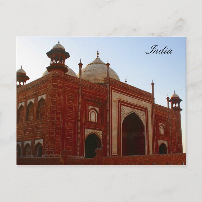 taj great gate postcard (Front)